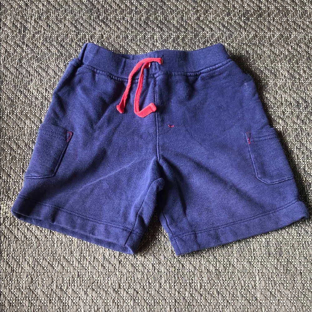 Le Top Navy Shorts with Red Drawstring